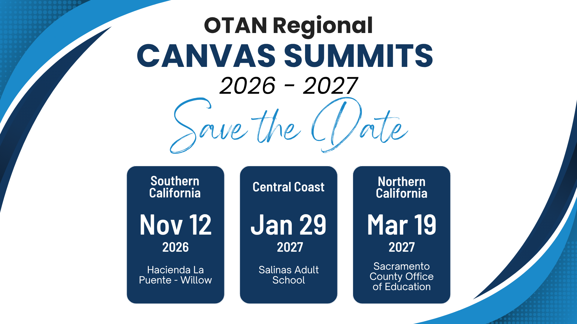 Canvas Summit Schedule Banner